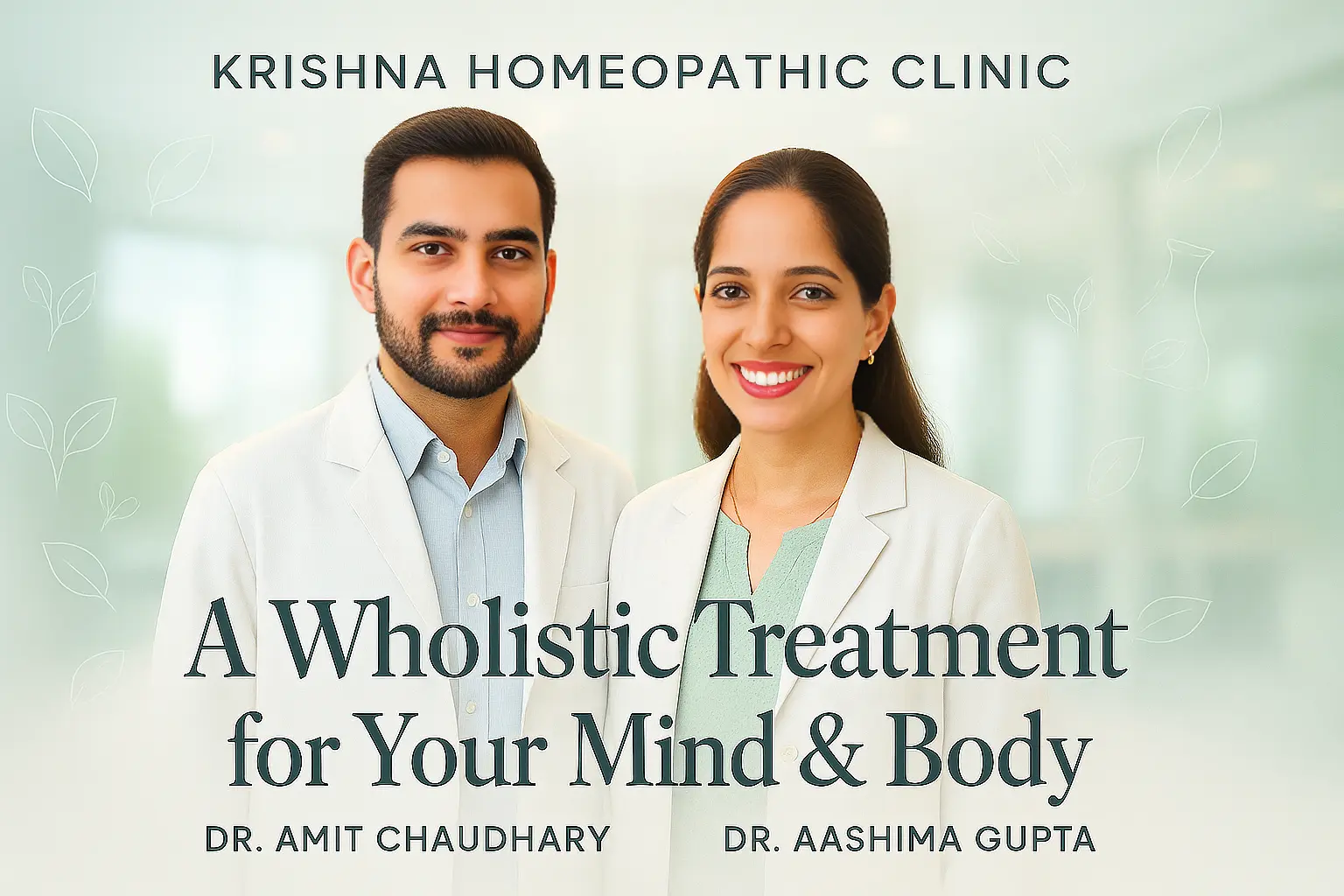 Dr. Amit Chaudhary and Dr. Aashima Gupta — Krishna Homoeopathic Clinic